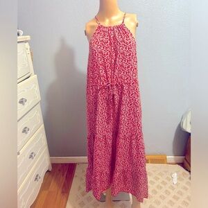 NWOT floral boho tiered midi dress size xl